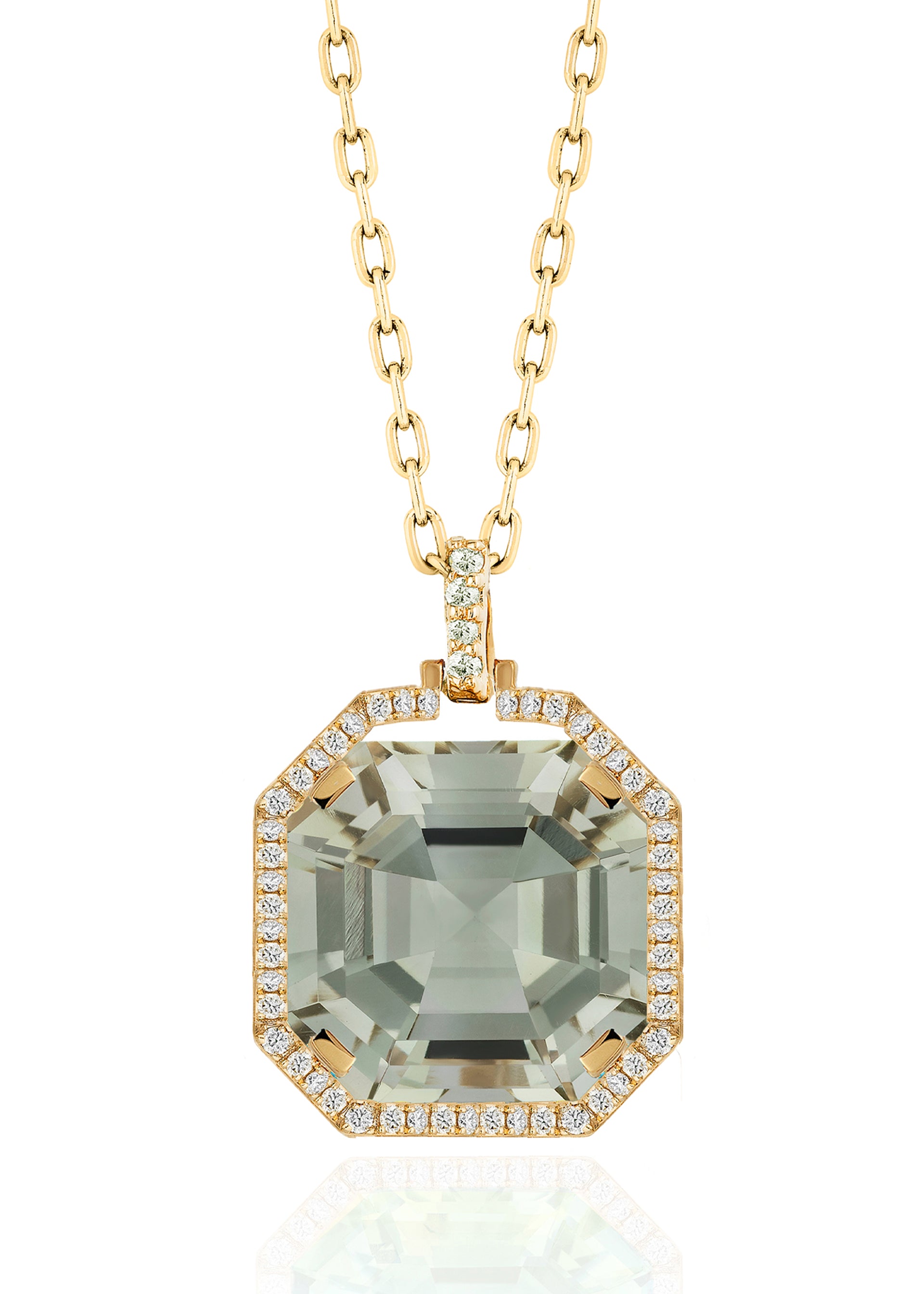 Yellow gold-Prasiolite
