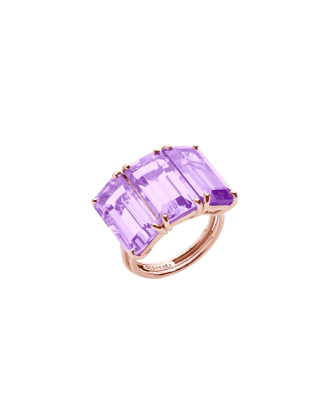 Rose gold-Lavender Amethyst