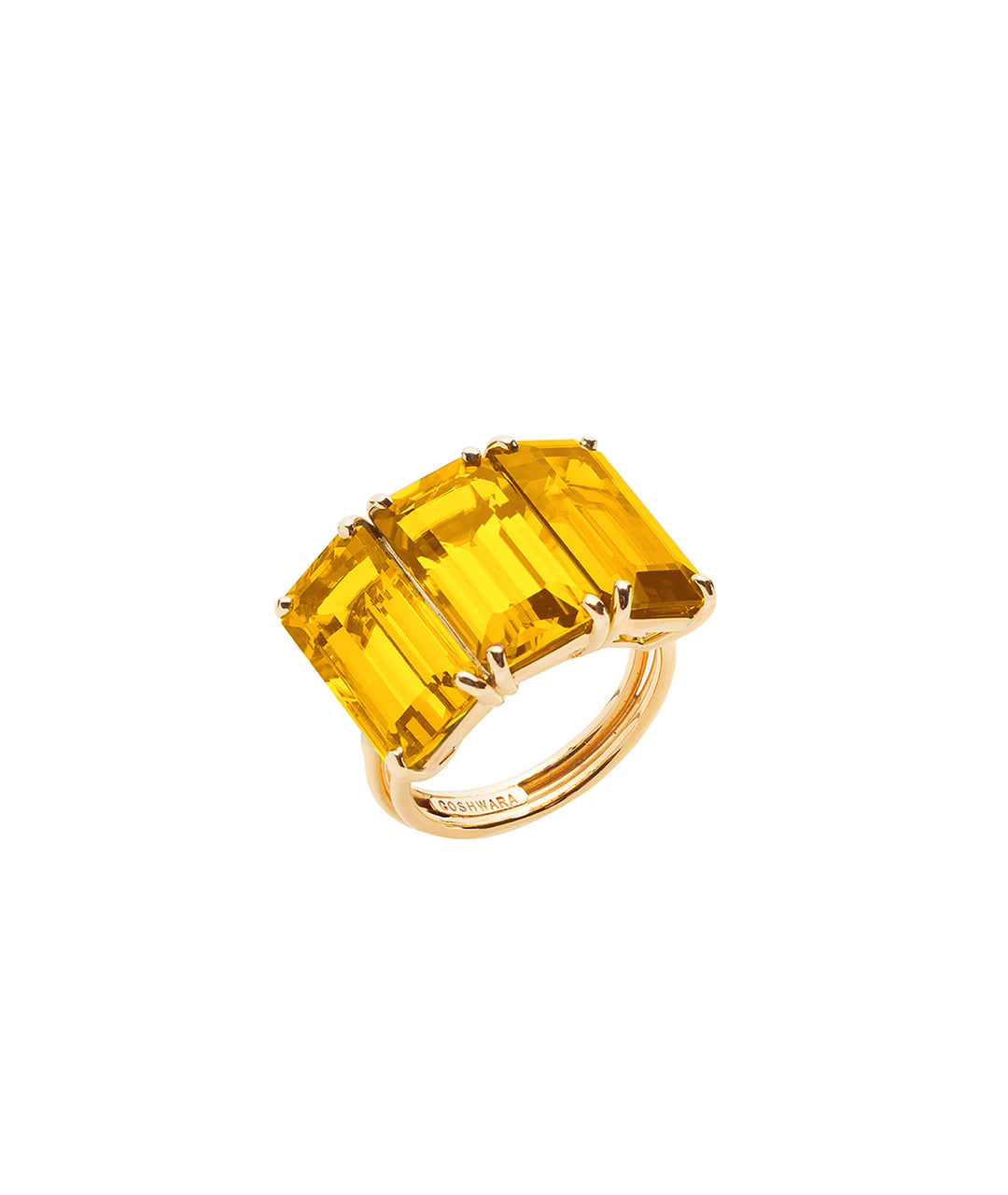 Yellow gold-Citrine