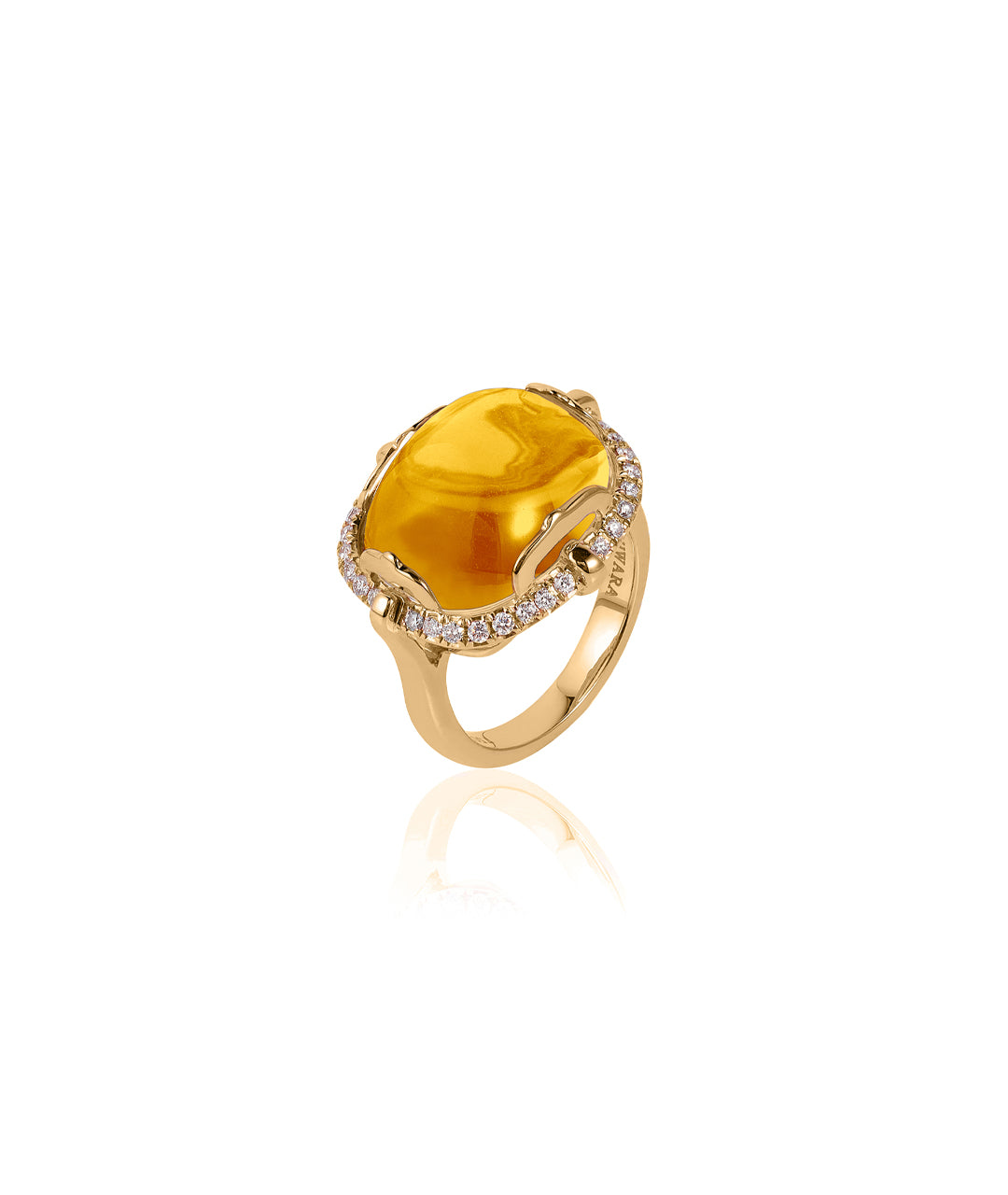 Yellow gold-Citrine