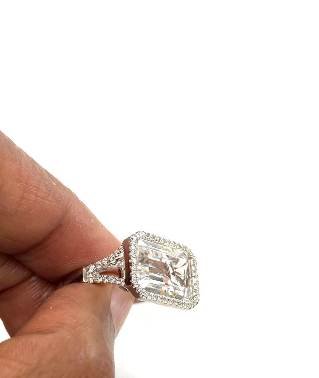 White gold-Rock Crystal