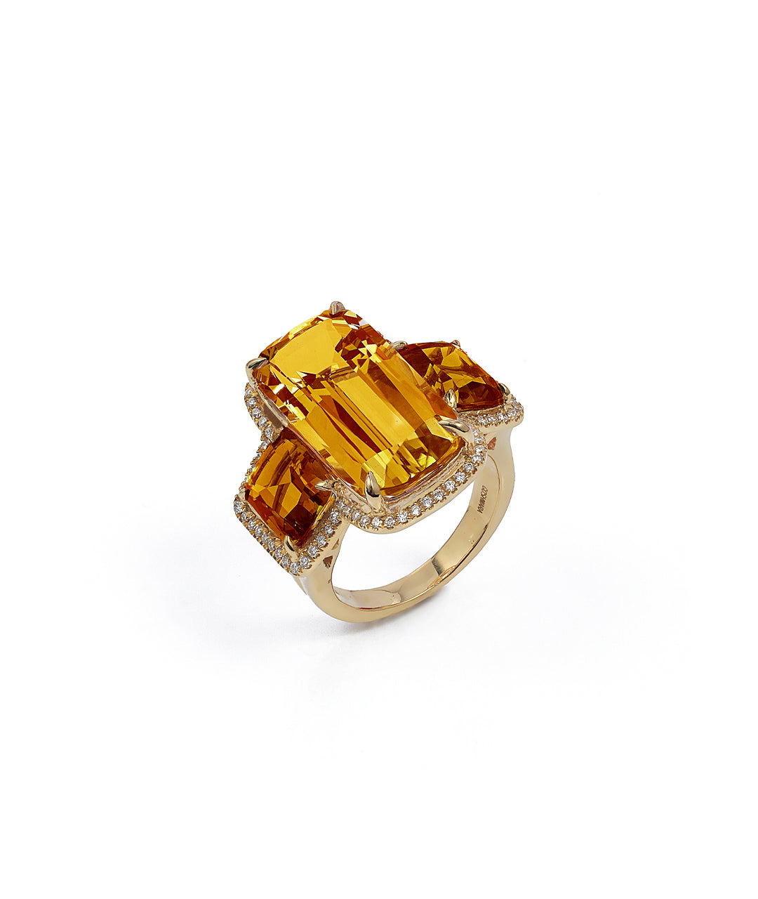 Yellow gold-Citrine
