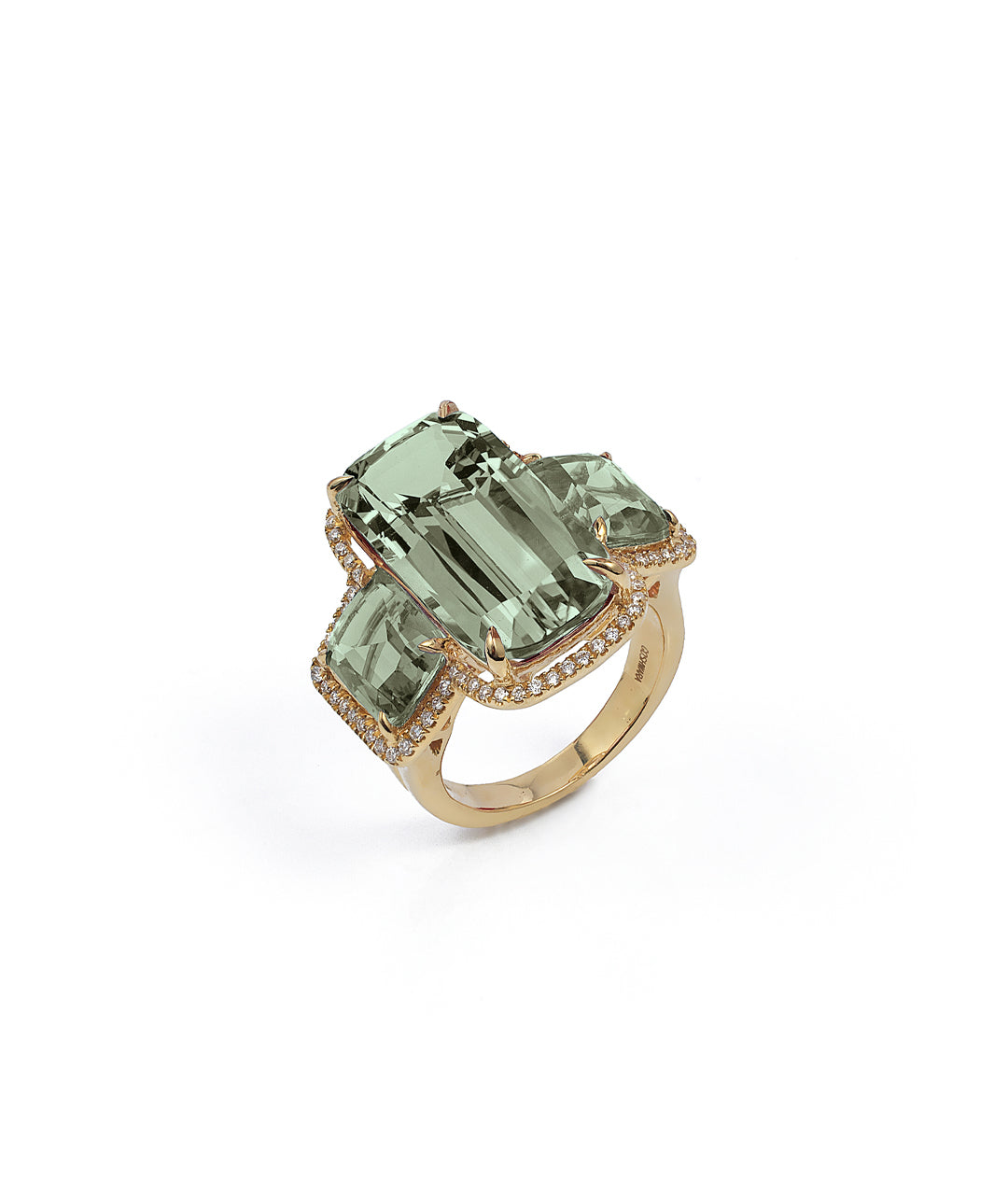 Yellow gold-Prasiolite