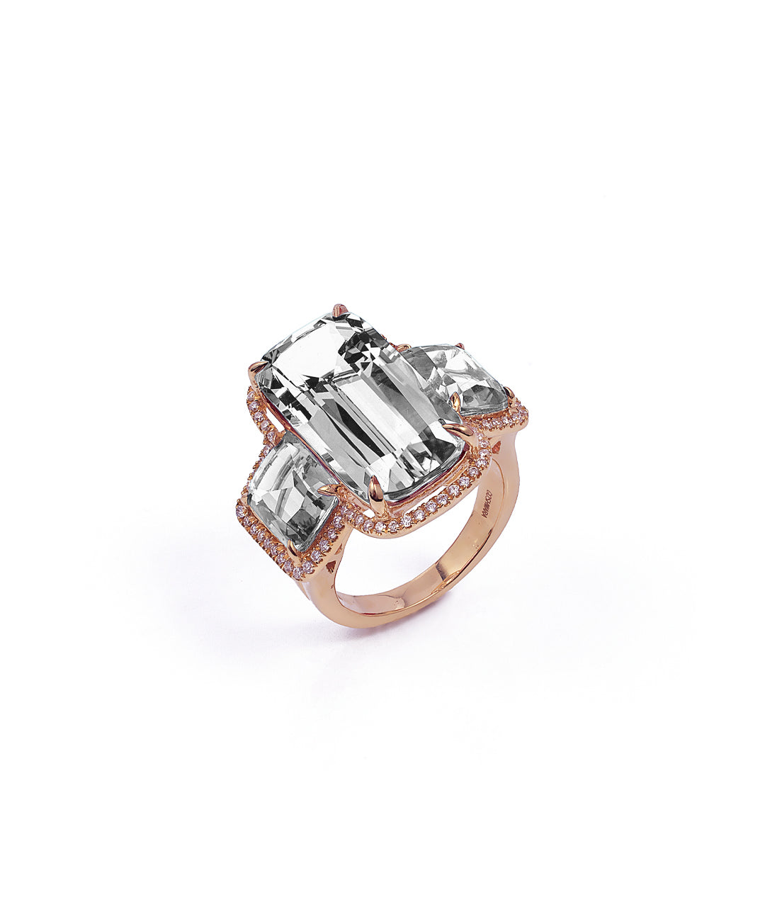 Rose gold-Rock Crystal
