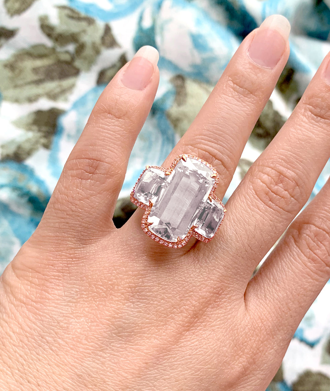 Rose gold-Rock Crystal