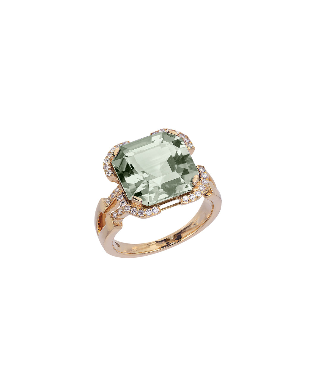 Yellow gold-Prasiolite