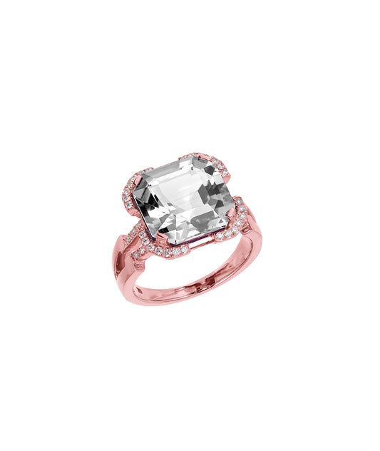 Rose gold-Rock Crystal