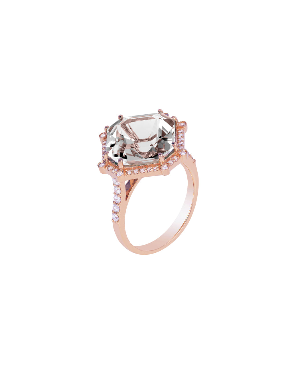 Rose gold-Rock Crystal
