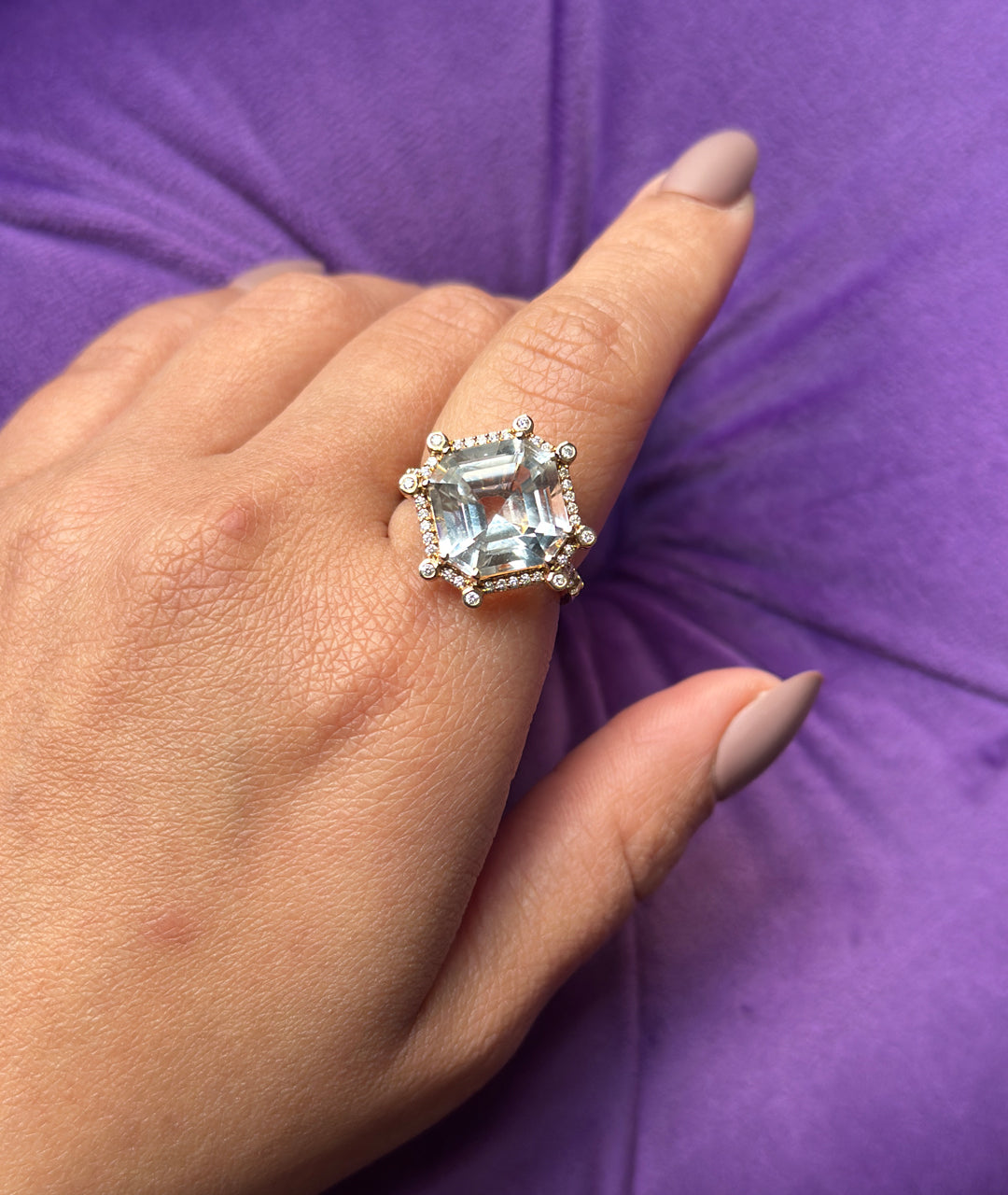 Rose gold-Rock Crystal