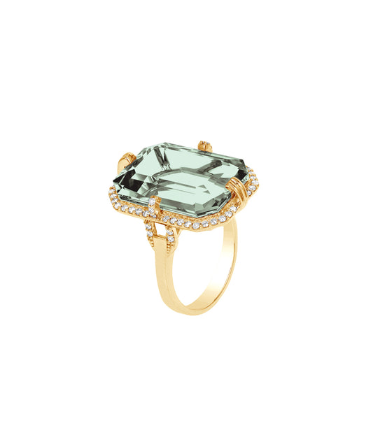 Yellow gold-Prasiolite