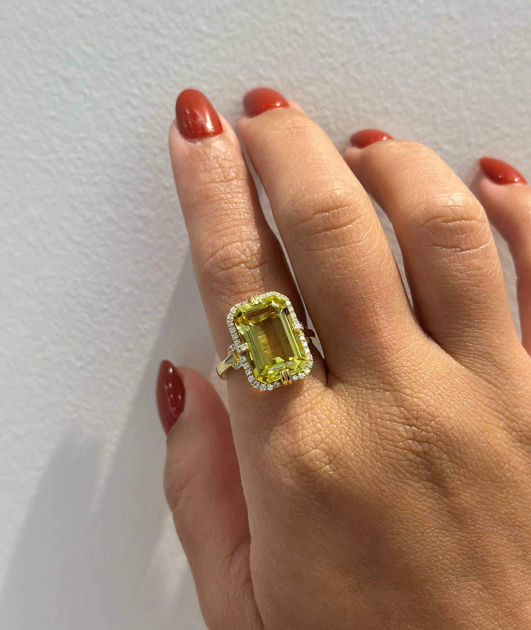 Yellow gold-Lemon Quartz