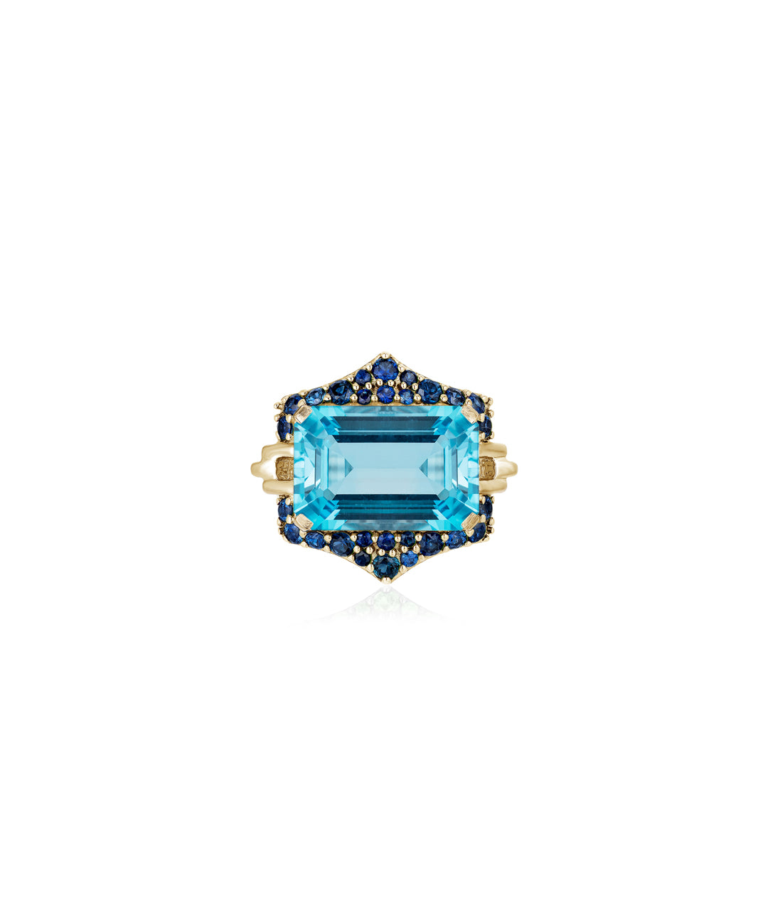 Blue Topaz with Sapphire