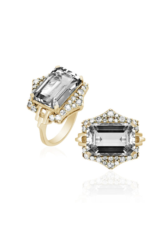 Rock Crystal with Diamond