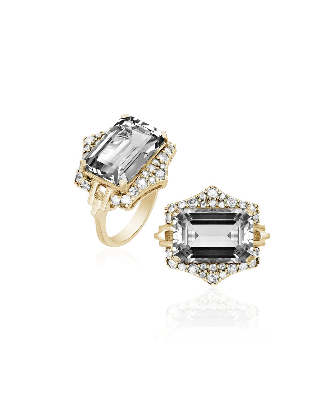 Rock Crystal with Diamond