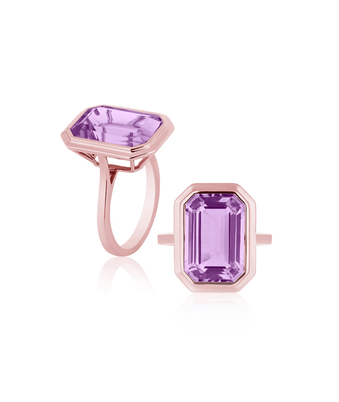 Rose gold-Lavender Amethyst