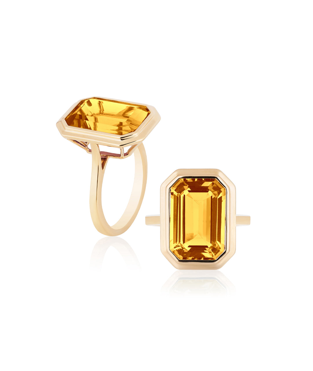 Yellow gold-Citrine