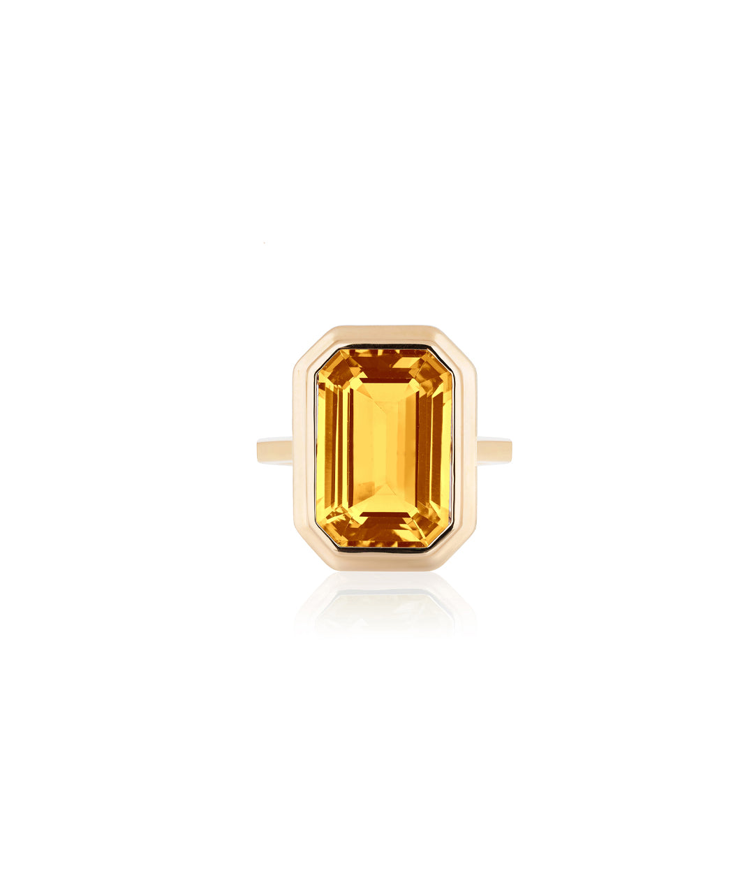 Yellow gold-Citrine