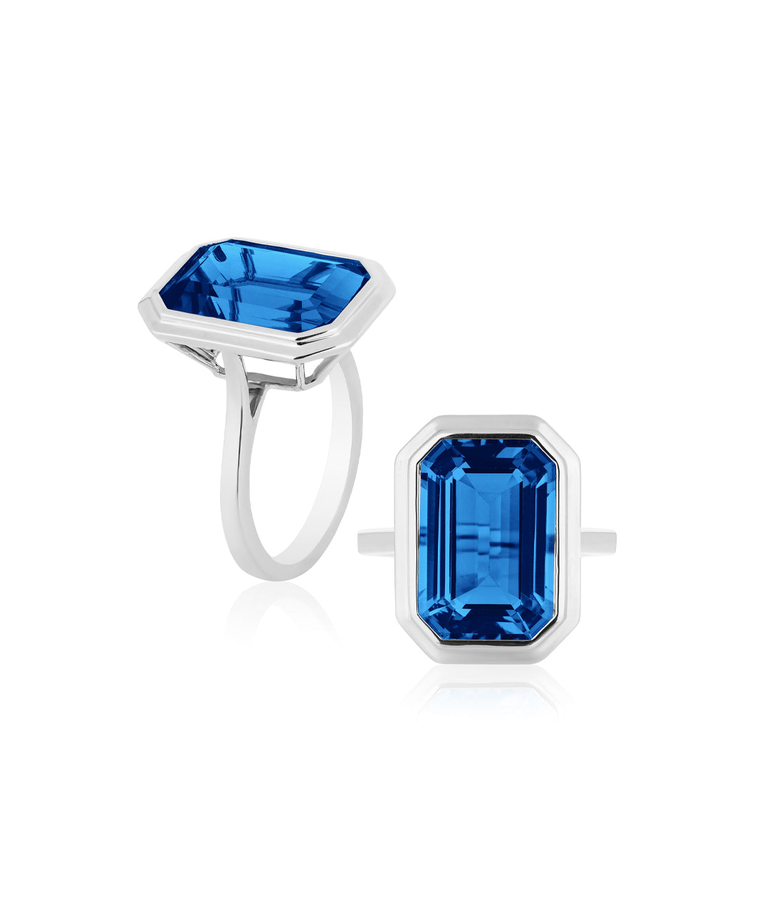 White gold-London Blue Topaz