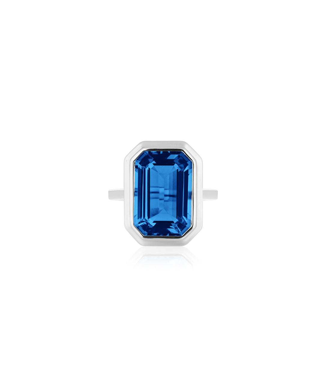 White gold-London Blue Topaz