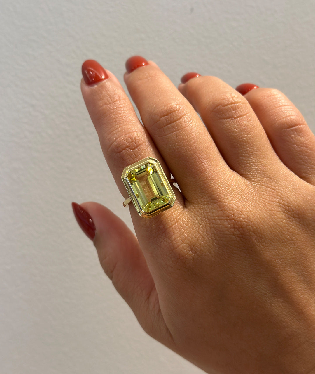 Yellow gold-Lemon Quartz