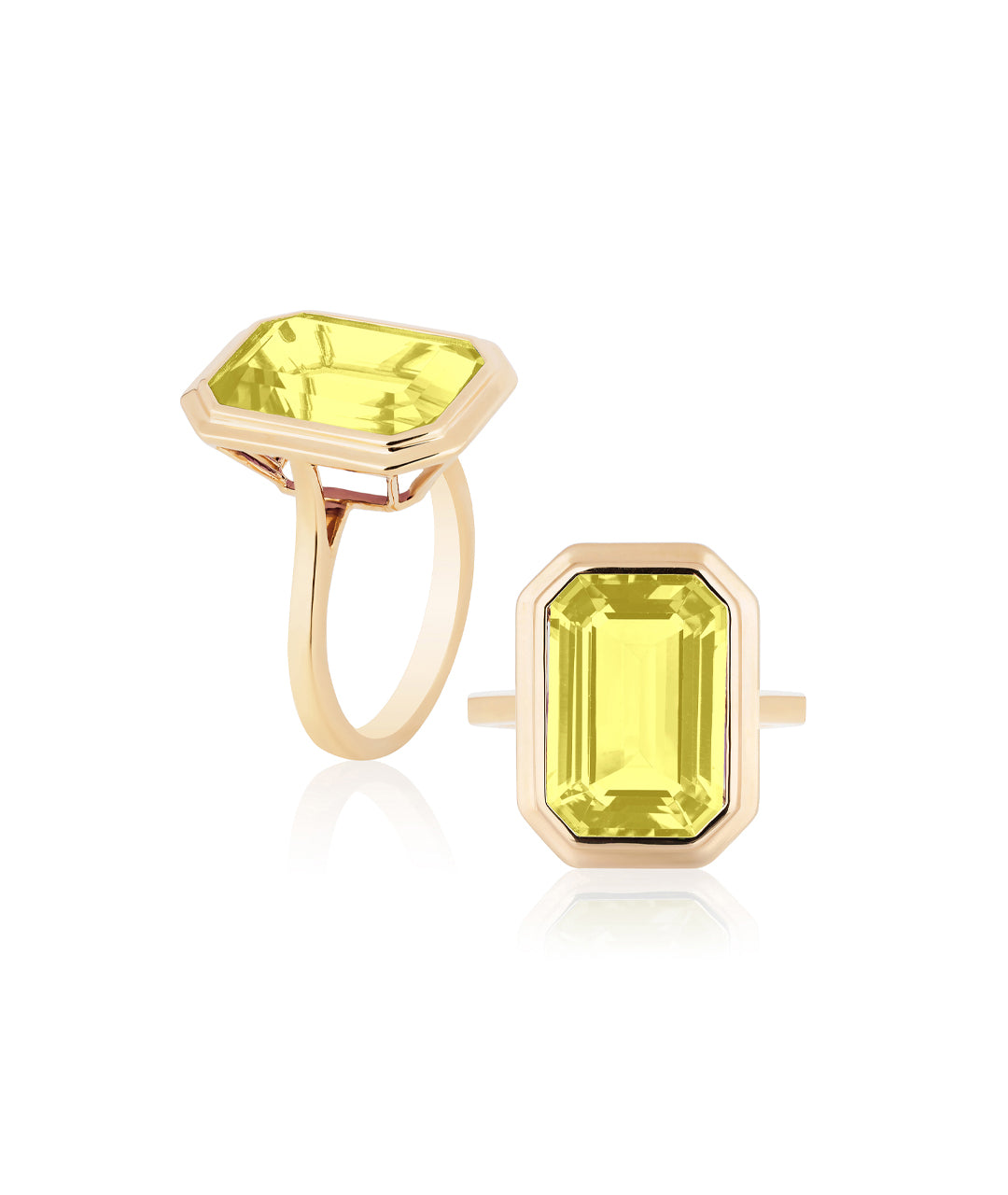 Yellow gold-Lemon Quartz