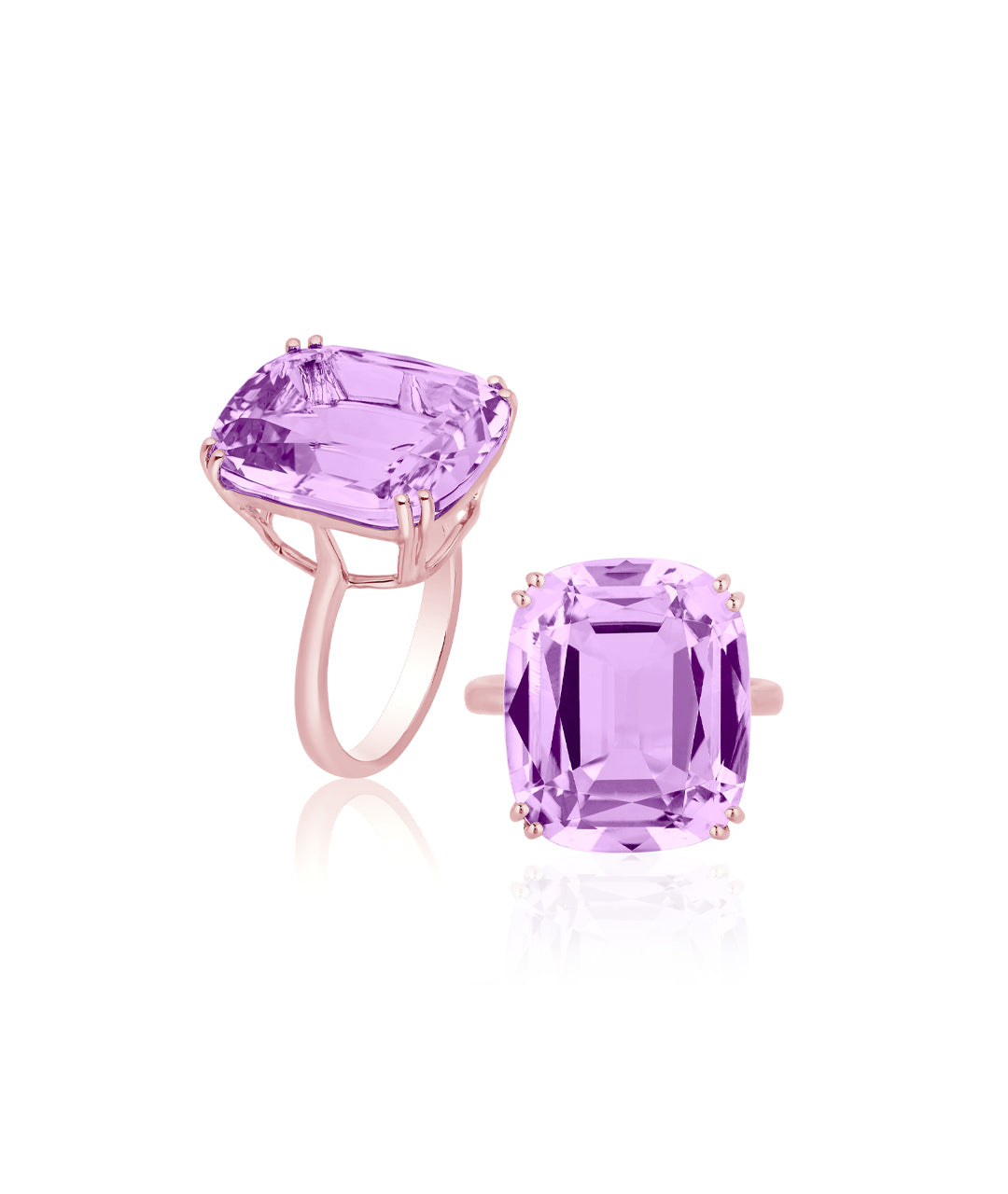 Rose gold-Lavender Amethyst