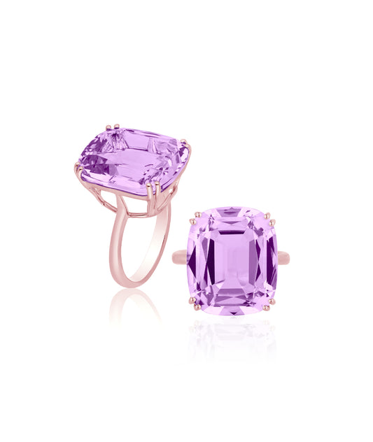 Rose gold-Lavender Amethyst
