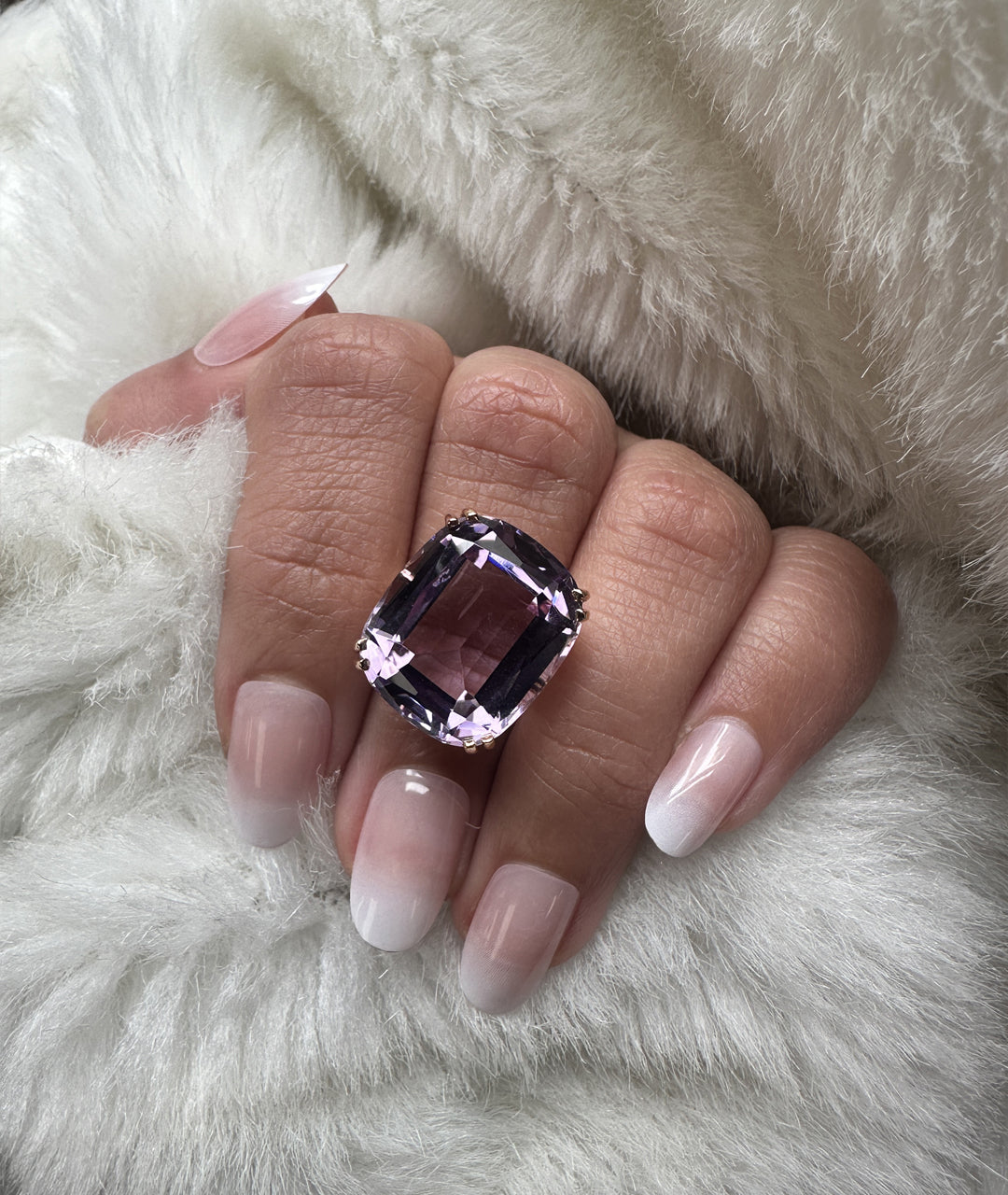 Rose gold-Lavender Amethyst