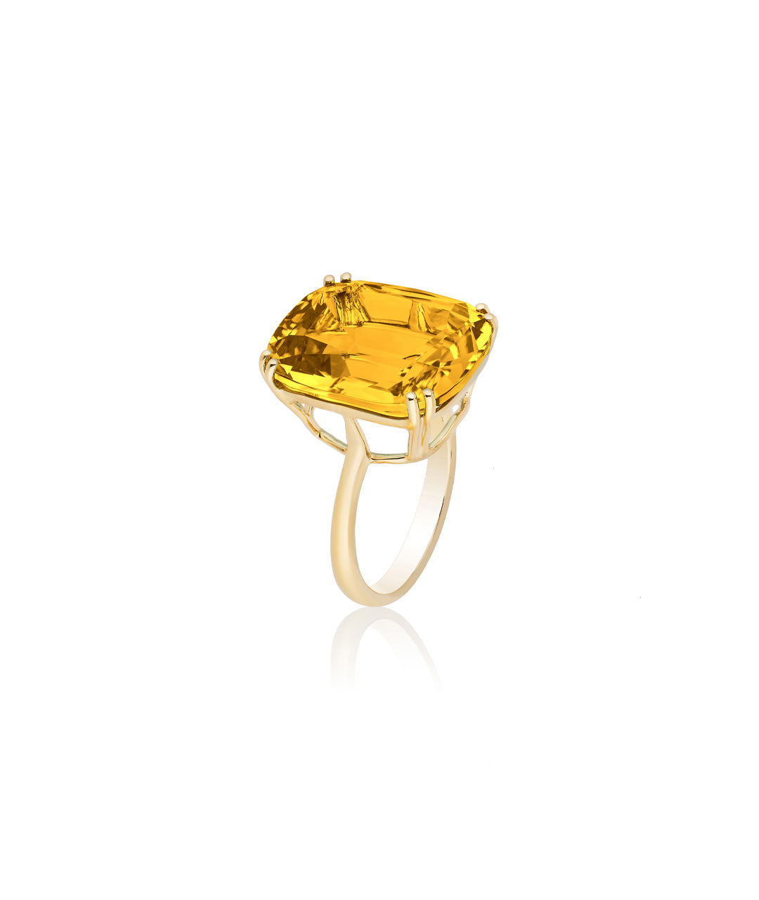 Yellow gold-Citrine