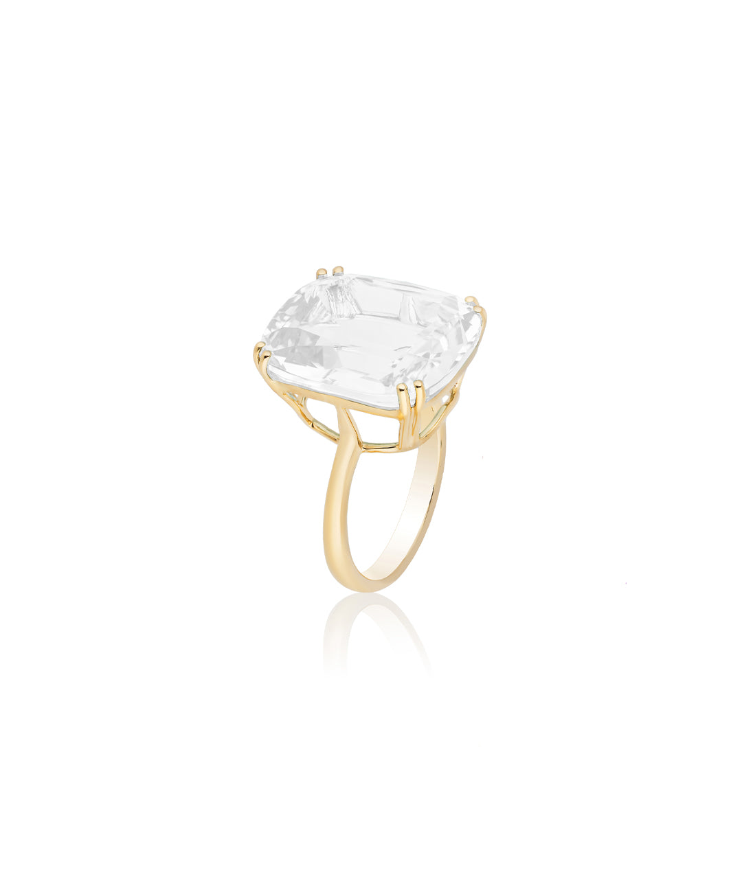 Yellow gold-Moon Quartz