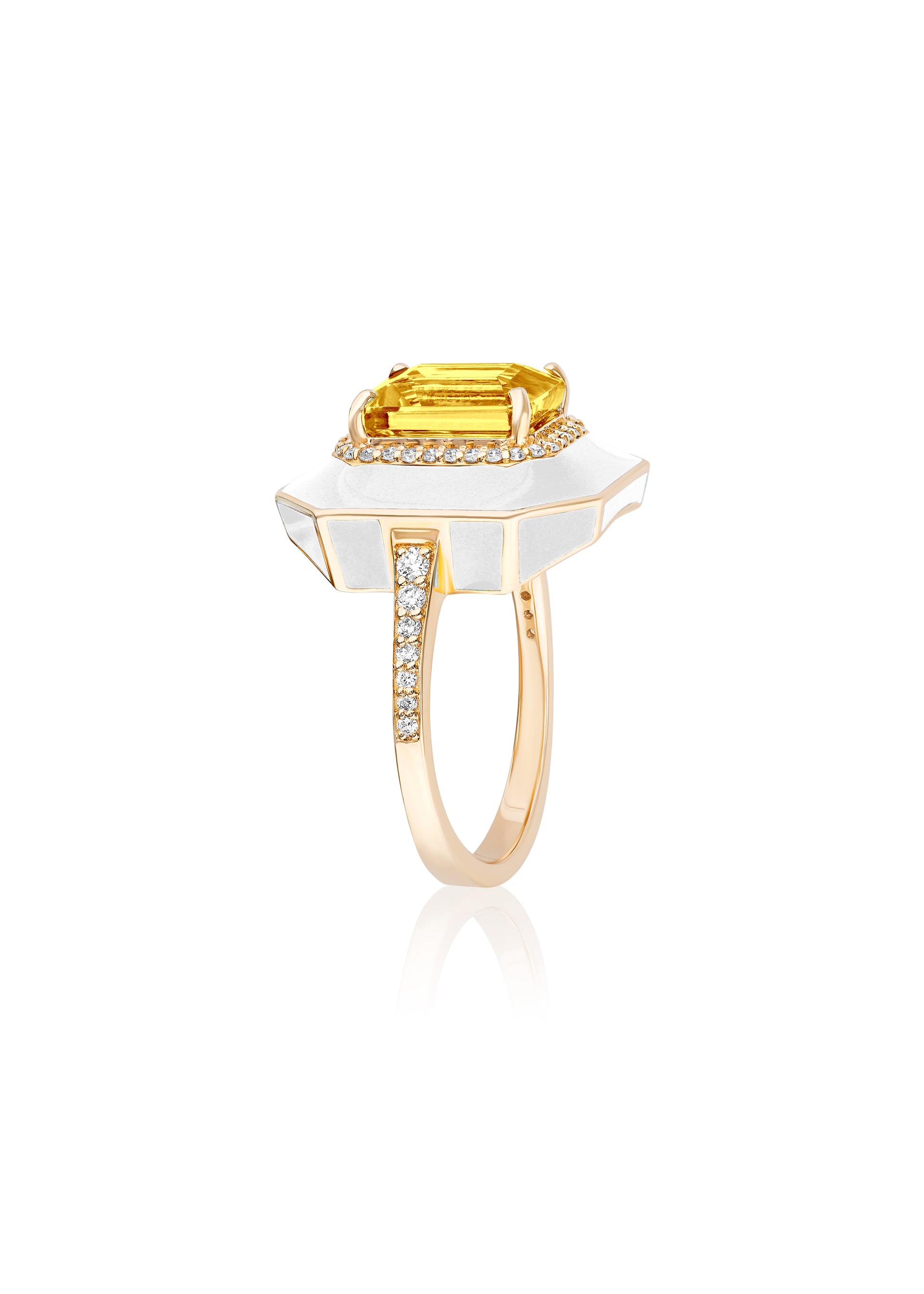 Citrine with White