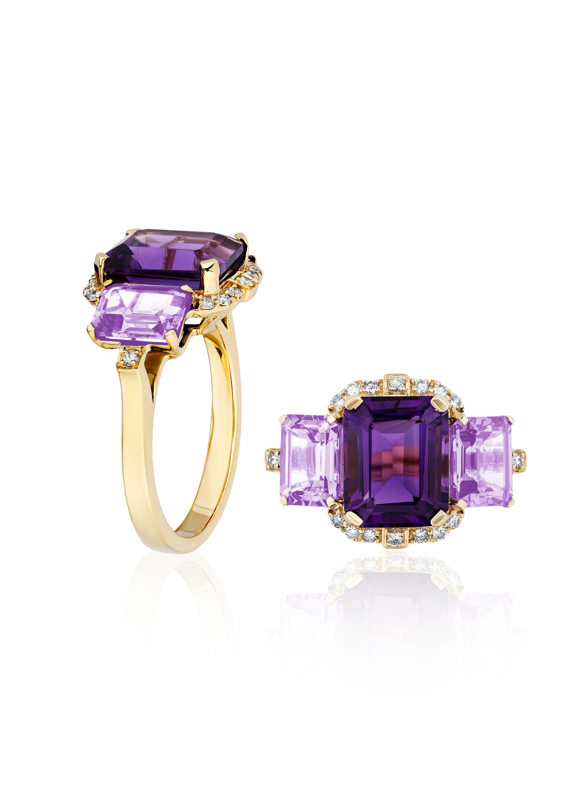 Amethyst with Lavender Amethyst
