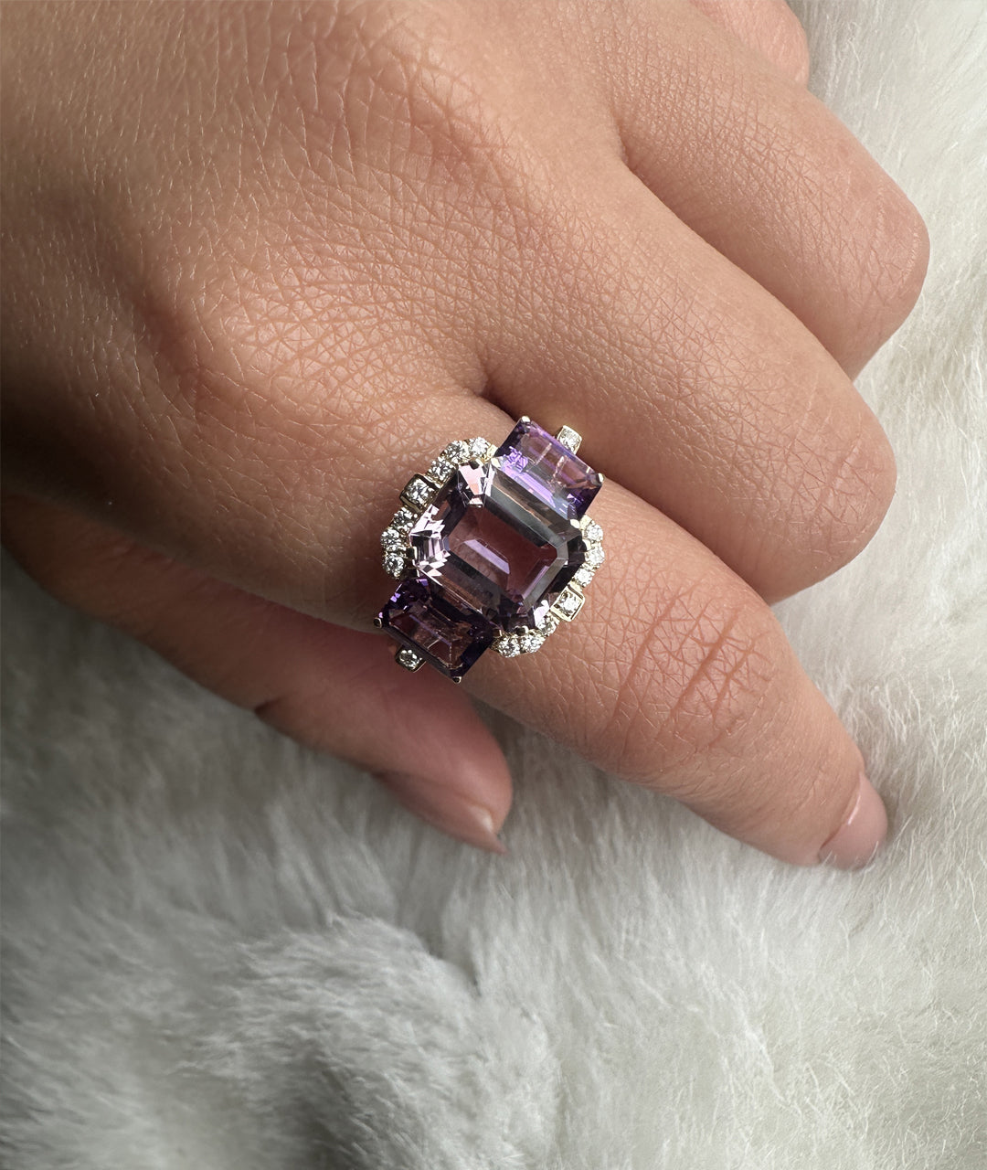 Amethyst with Lavender Amethyst