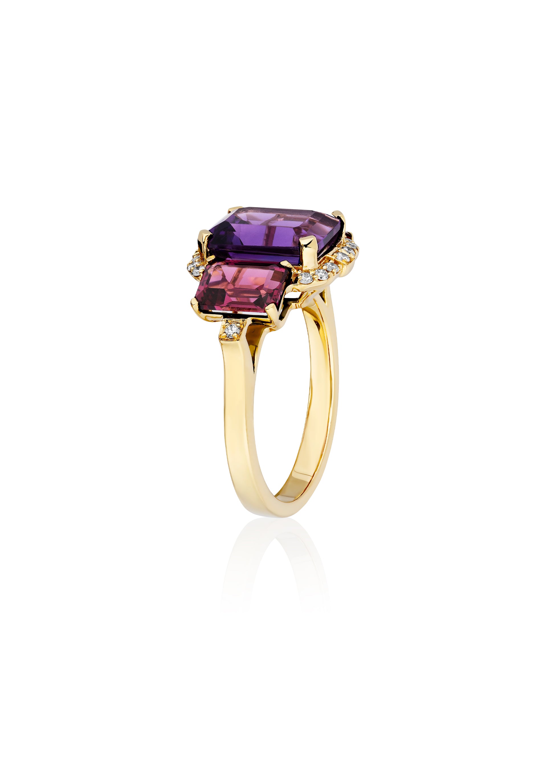 Amethyst with Garnet