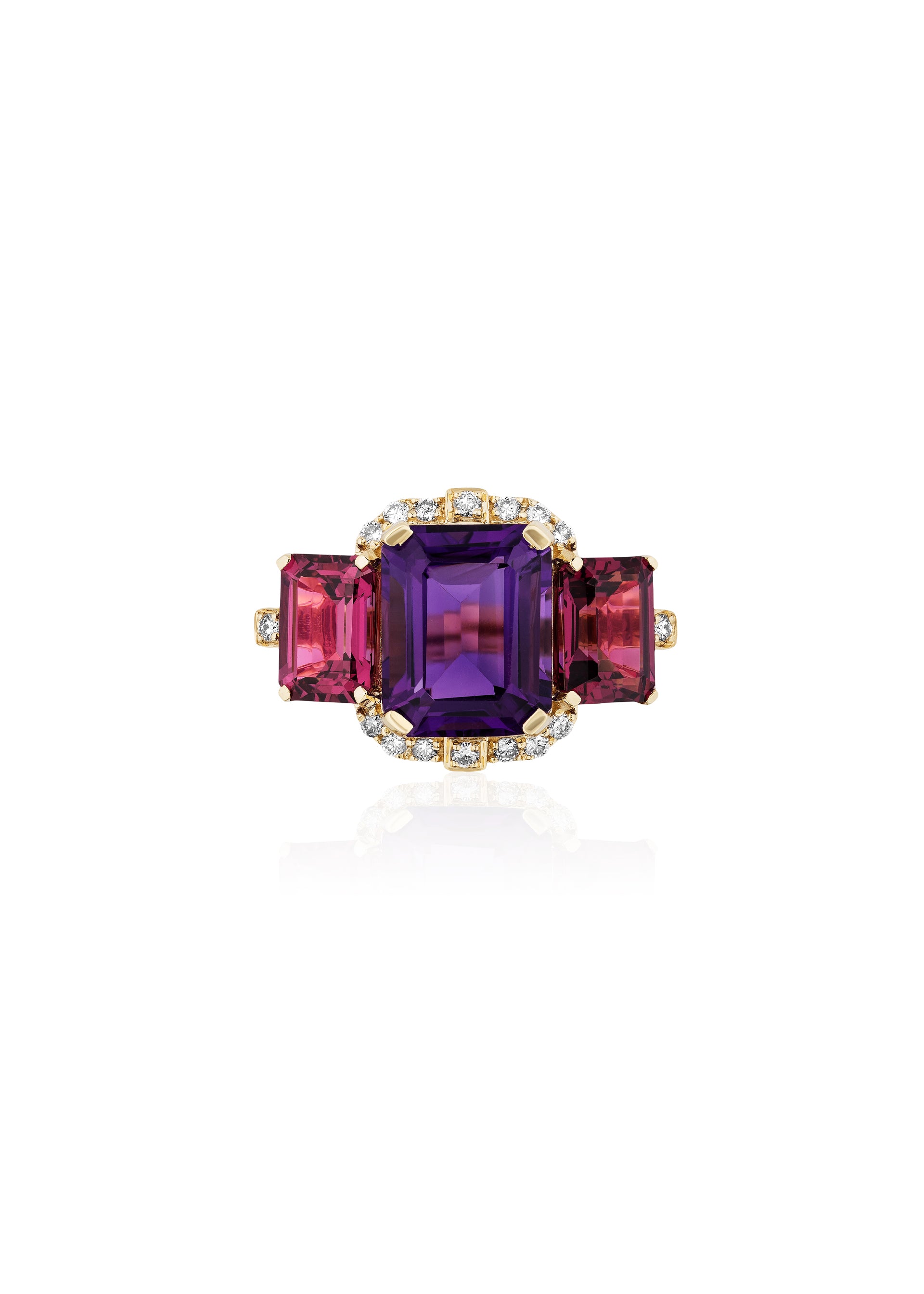 Amethyst with Garnet