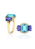 Blue Topaz with Tanzanite