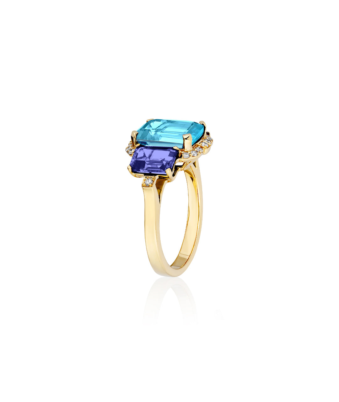 Blue Topaz with Tanzanite