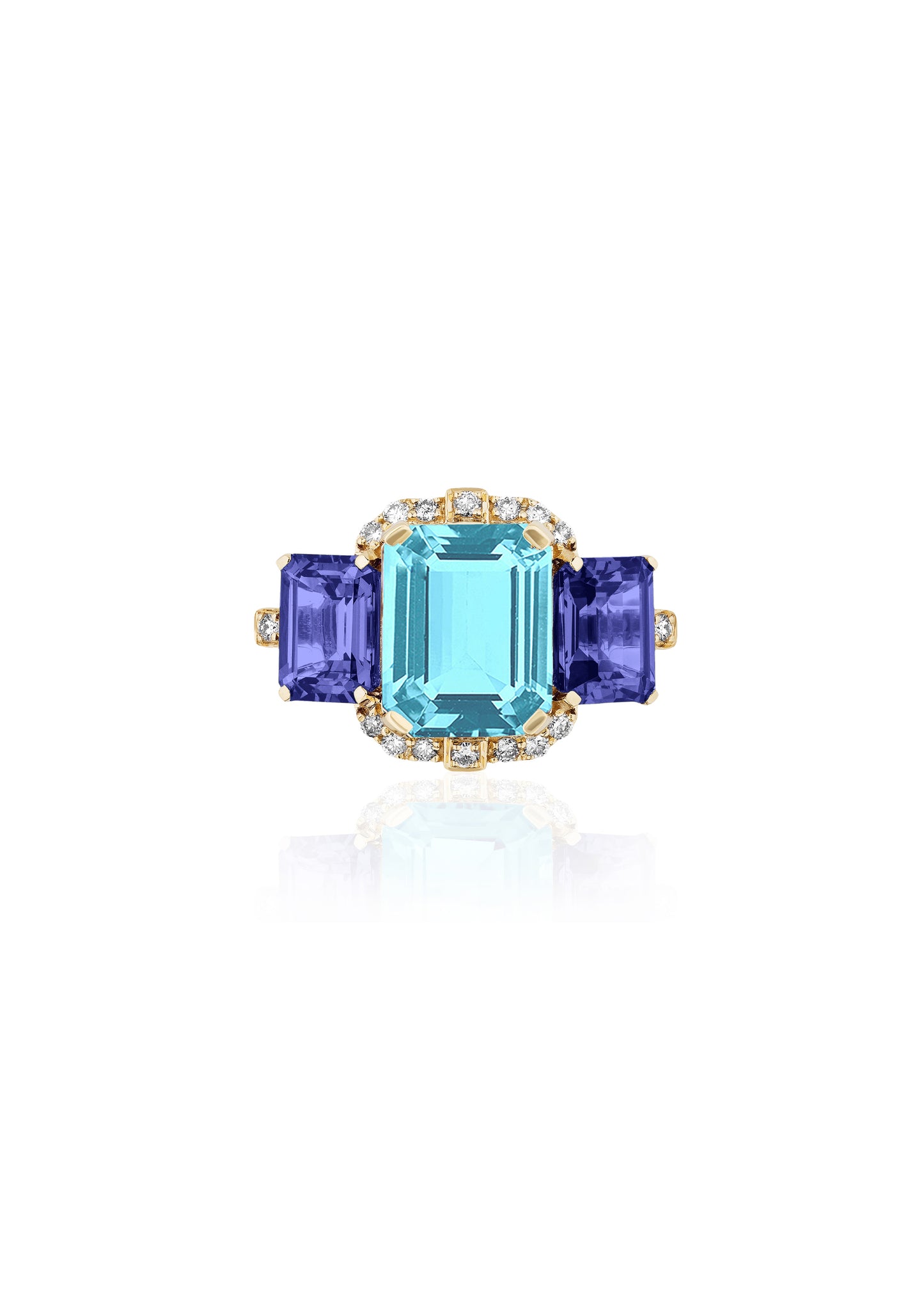 Blue Topaz with Tanzanite