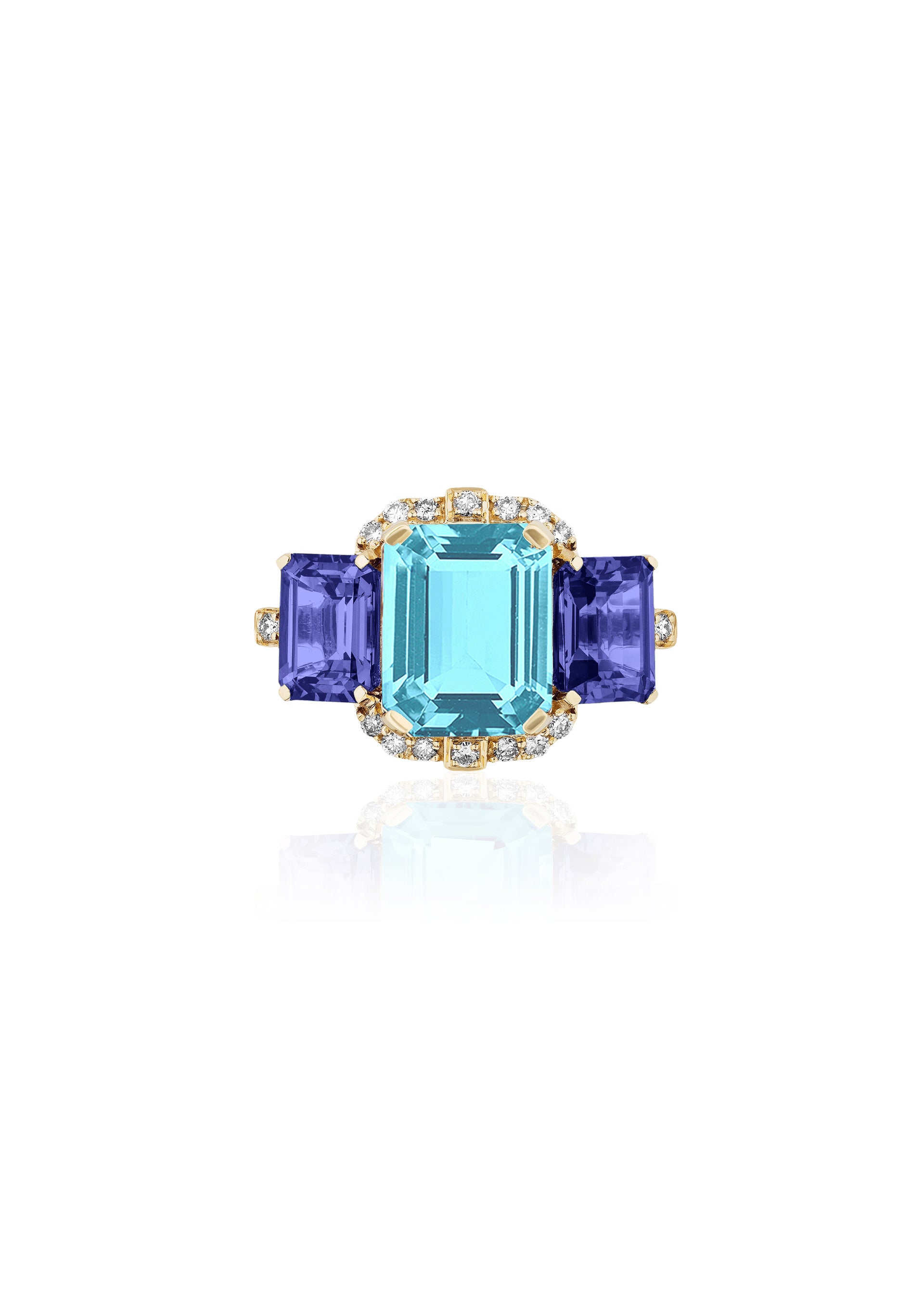 Blue Topaz with Tanzanite