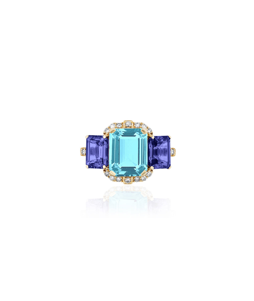 Blue Topaz with Tanzanite
