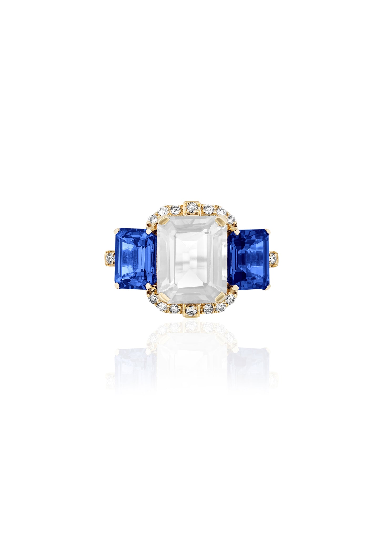 Moon Quartz with Iolite