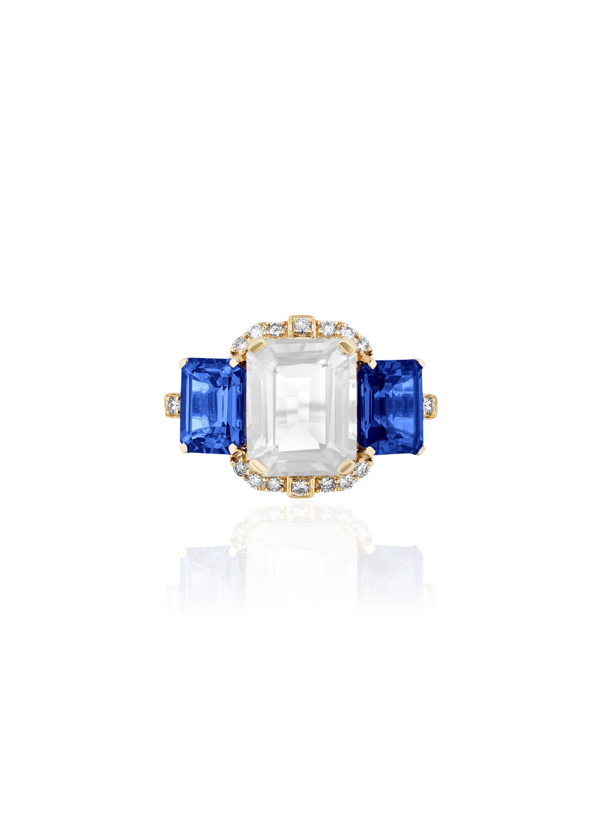 Moon Quartz with Iolite