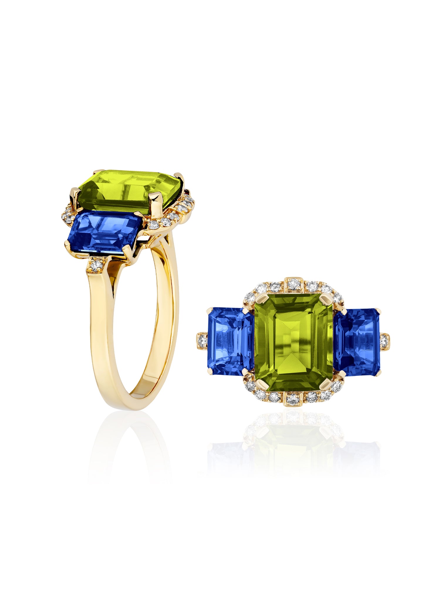 Peridot with Iolite