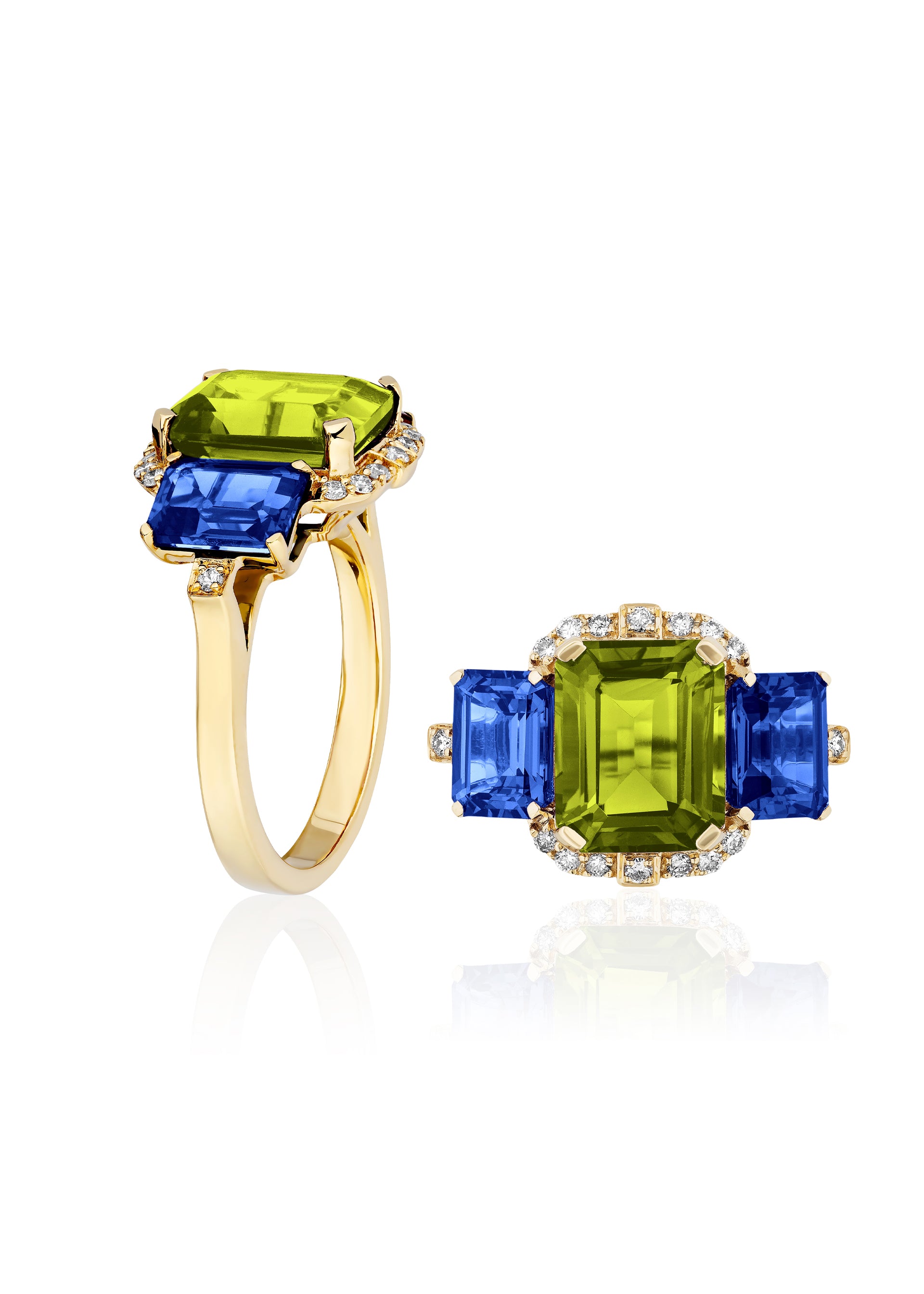 Peridot with Iolite