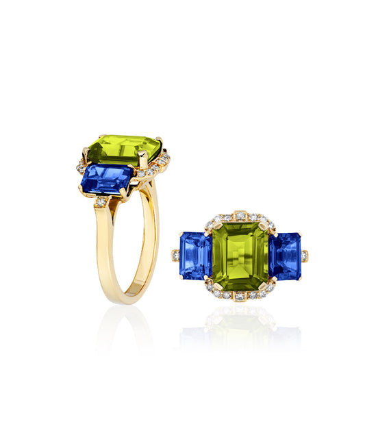 Peridot with Iolite