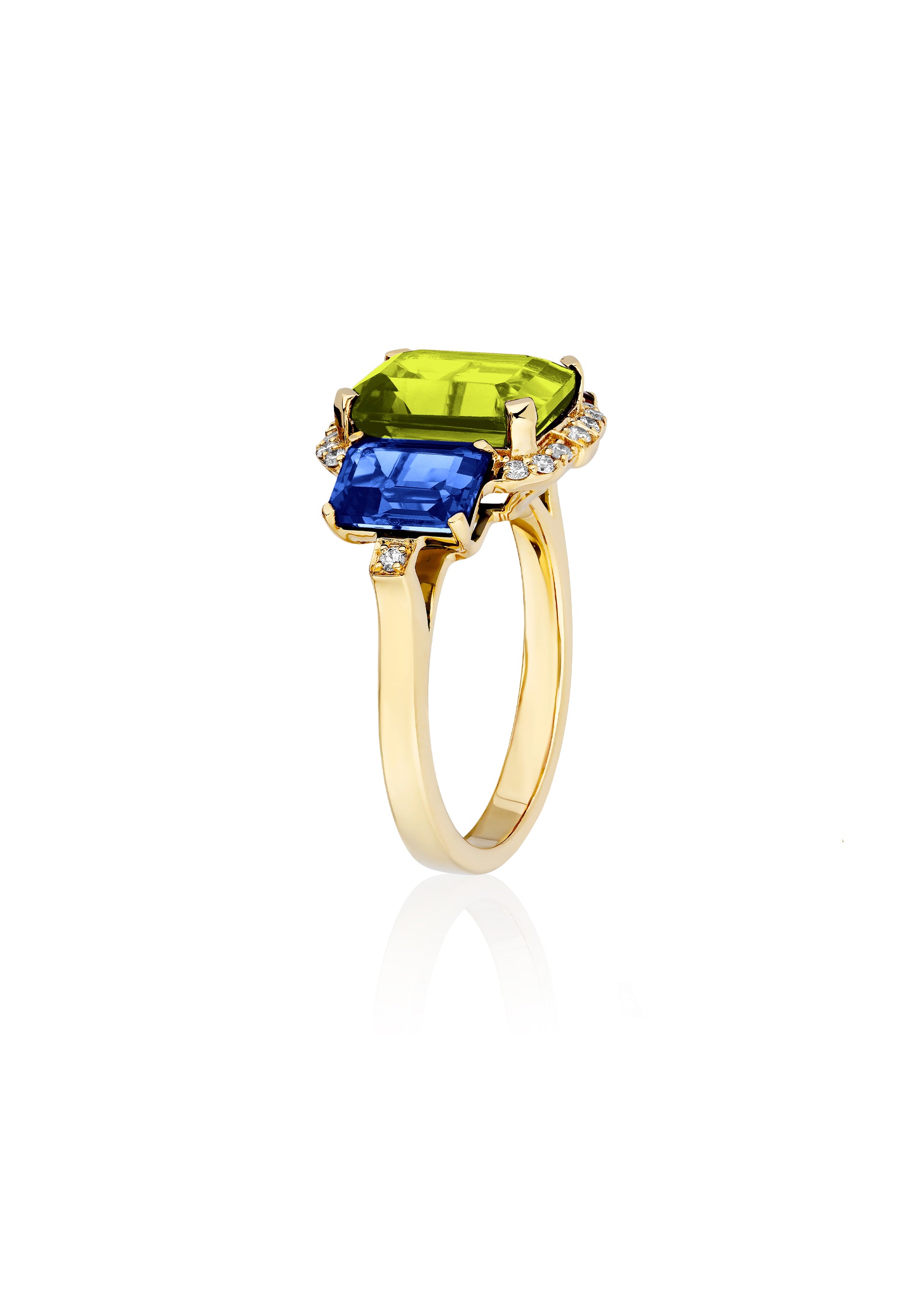 Peridot with Iolite