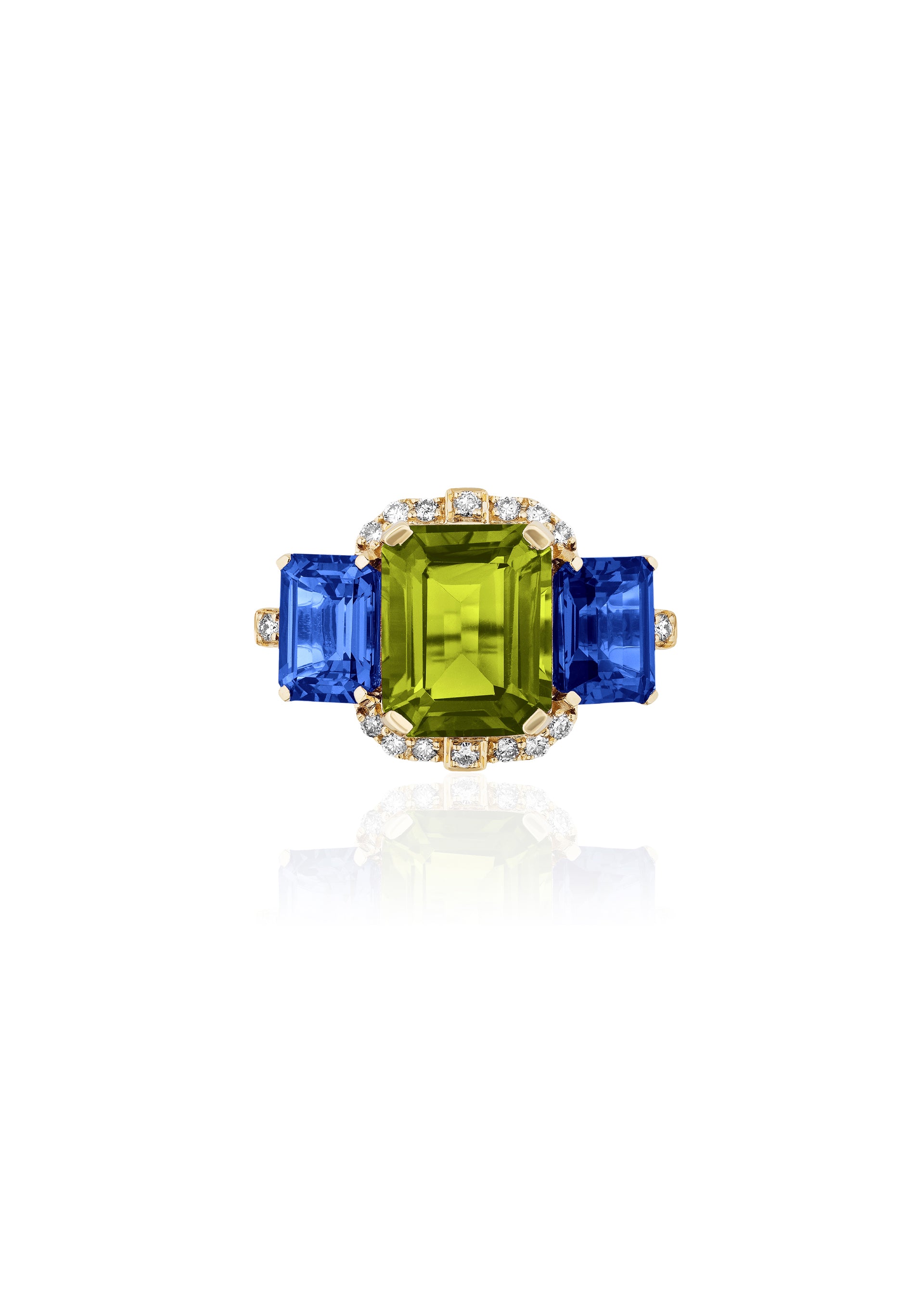 Peridot with Iolite