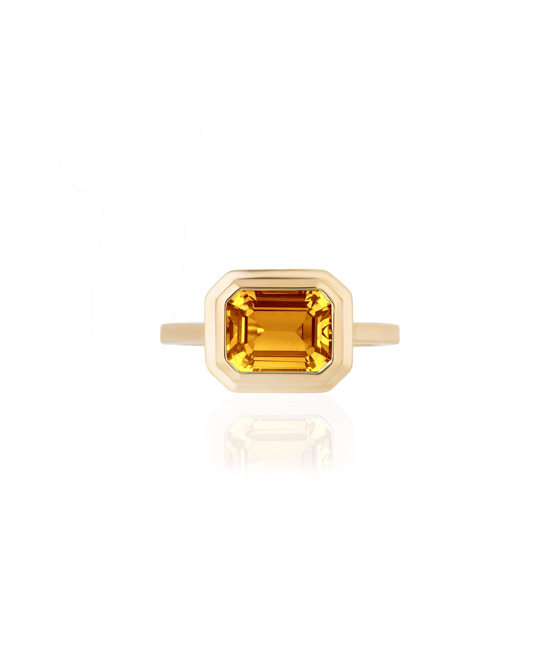 Yellow gold-Citrine