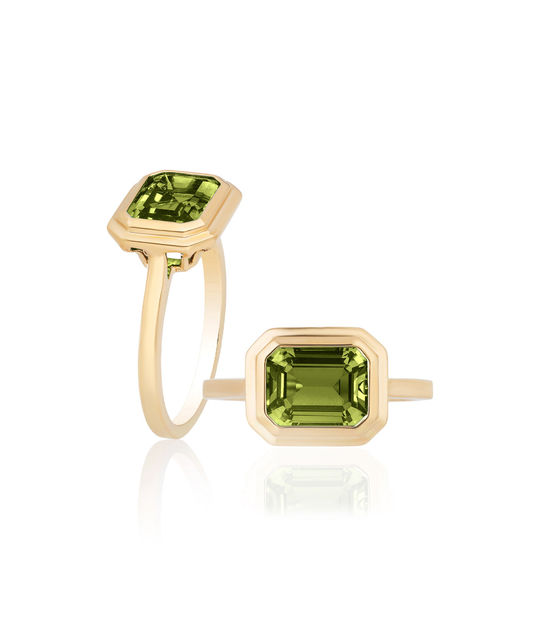 Yellow gold-Peridot