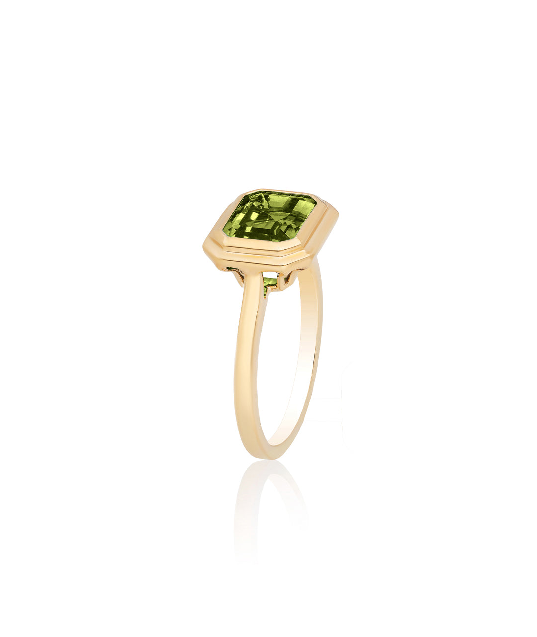 Yellow gold-Peridot